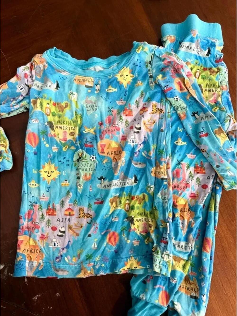 Little sleepies world 2 piece pj set